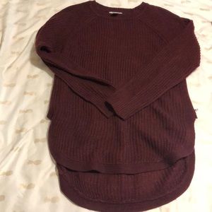 Maroon colored sweater